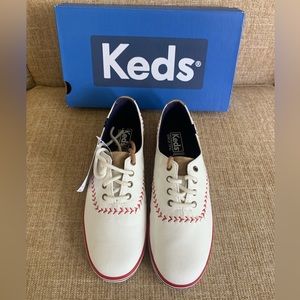 Keds Womens Champion MLB Blue Jays Pennant Sneaker Size 7.5